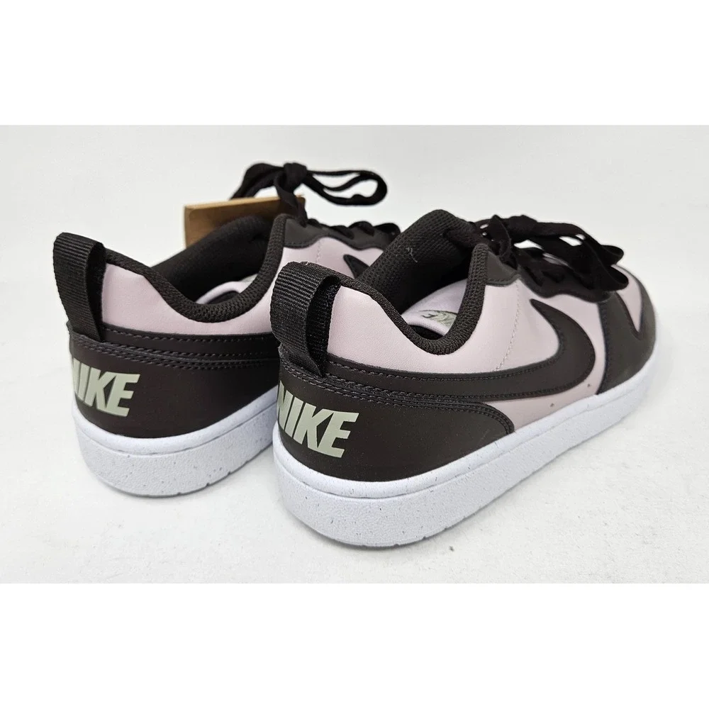Nike Boy's Court Borough Recraft Low Top Sneakers Sz 5.5M Rose/Brwn DV5456 NEW!